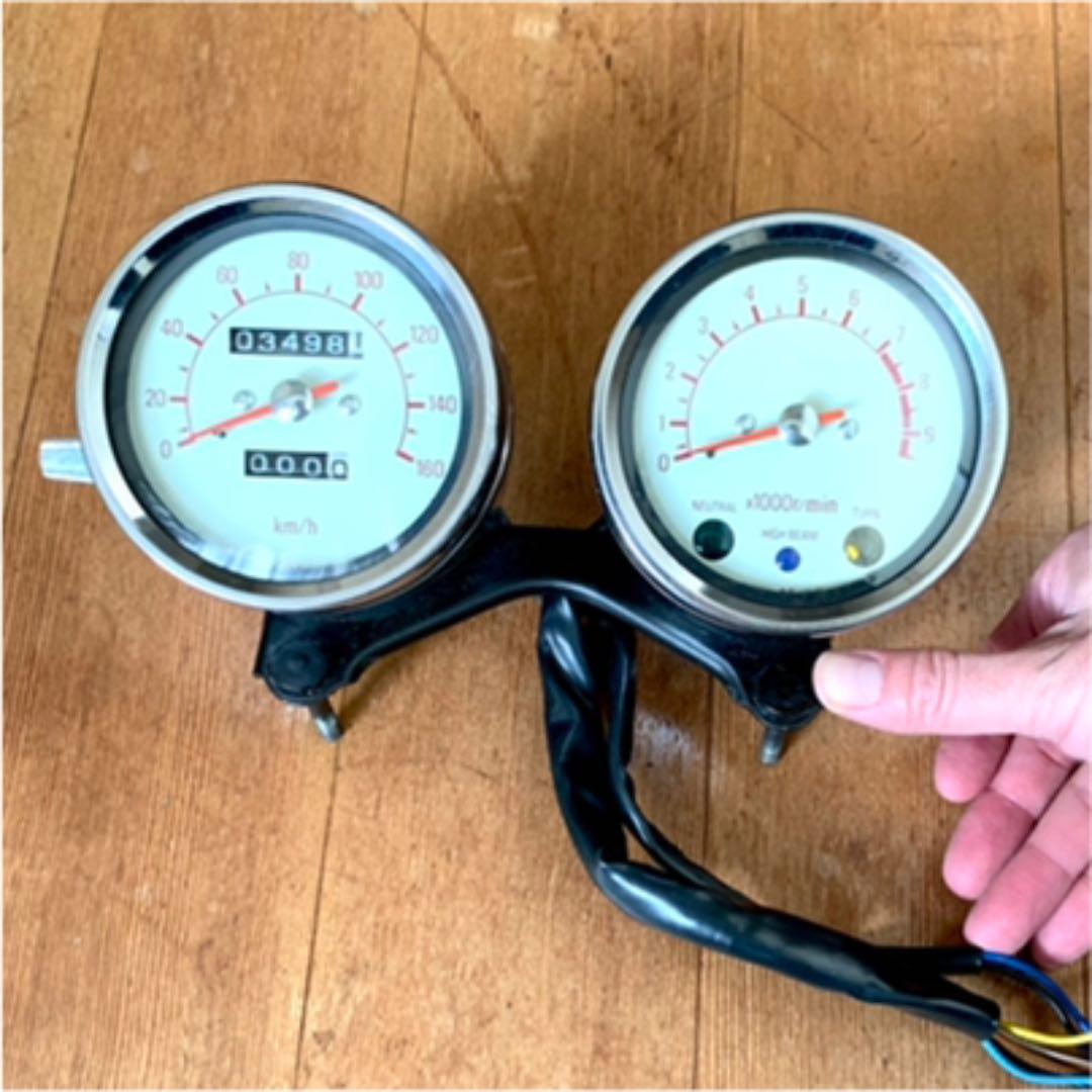 YAMAHA ヤマハ SR 400 新車外し メーター 純正