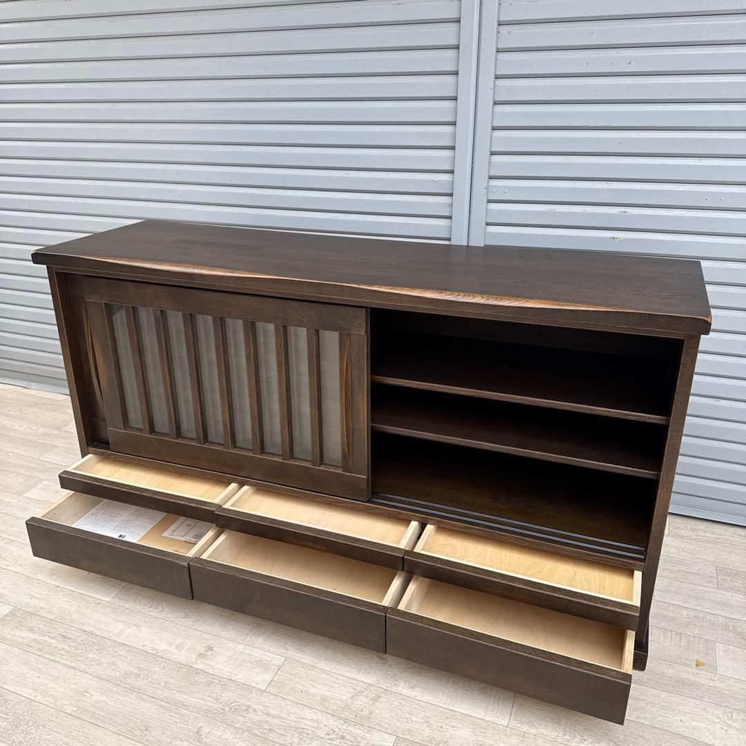 約33万飛騨 ibata イバタインテリア 木楽 オーク 無垢材 サイドボード