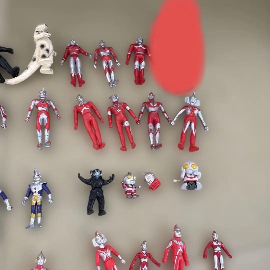 ウルトラマン　ソフビ　ゴム人形55体　まとめ売り　昭和レトロ