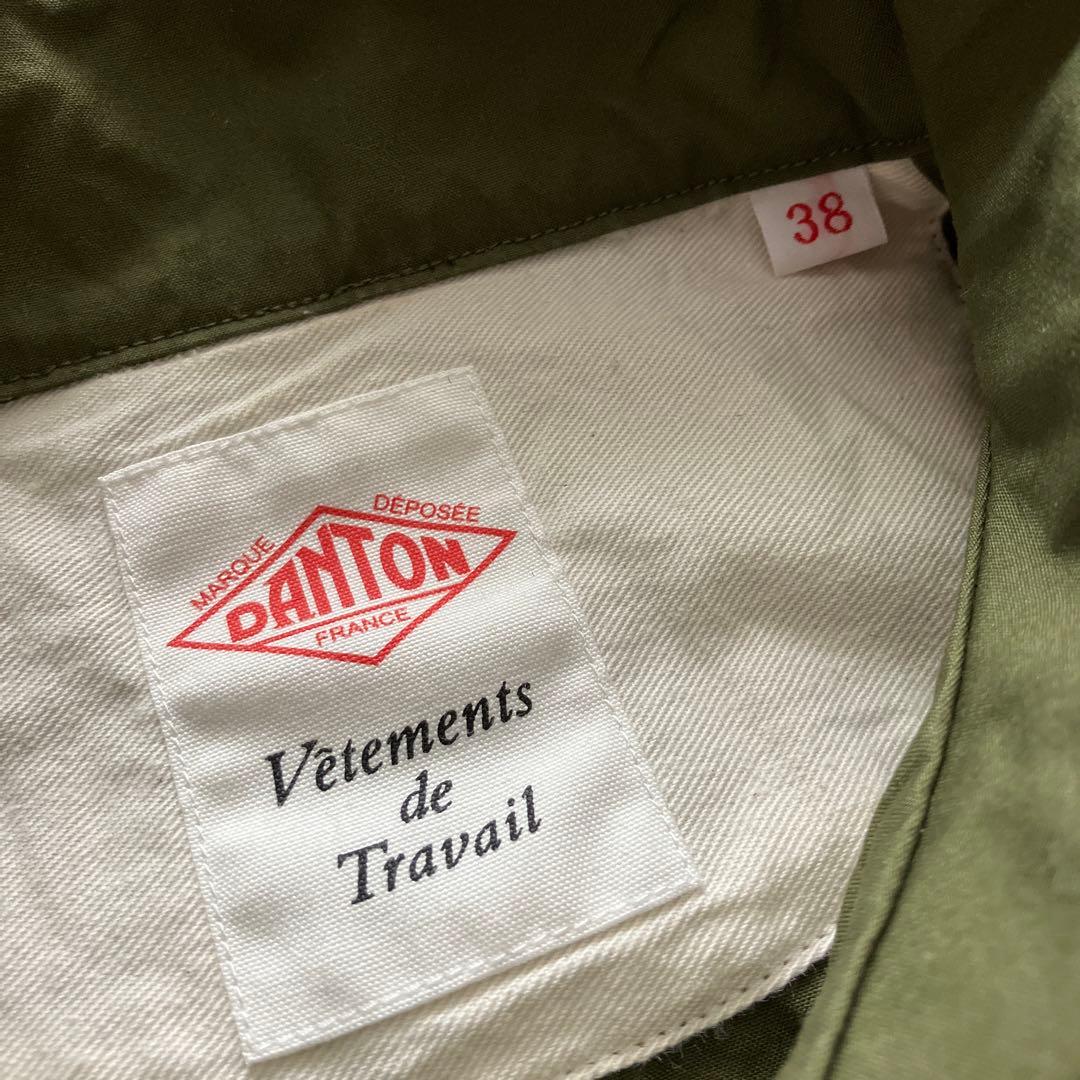 ダントン丸襟ジャケットブルゾンスーツ38カーキ