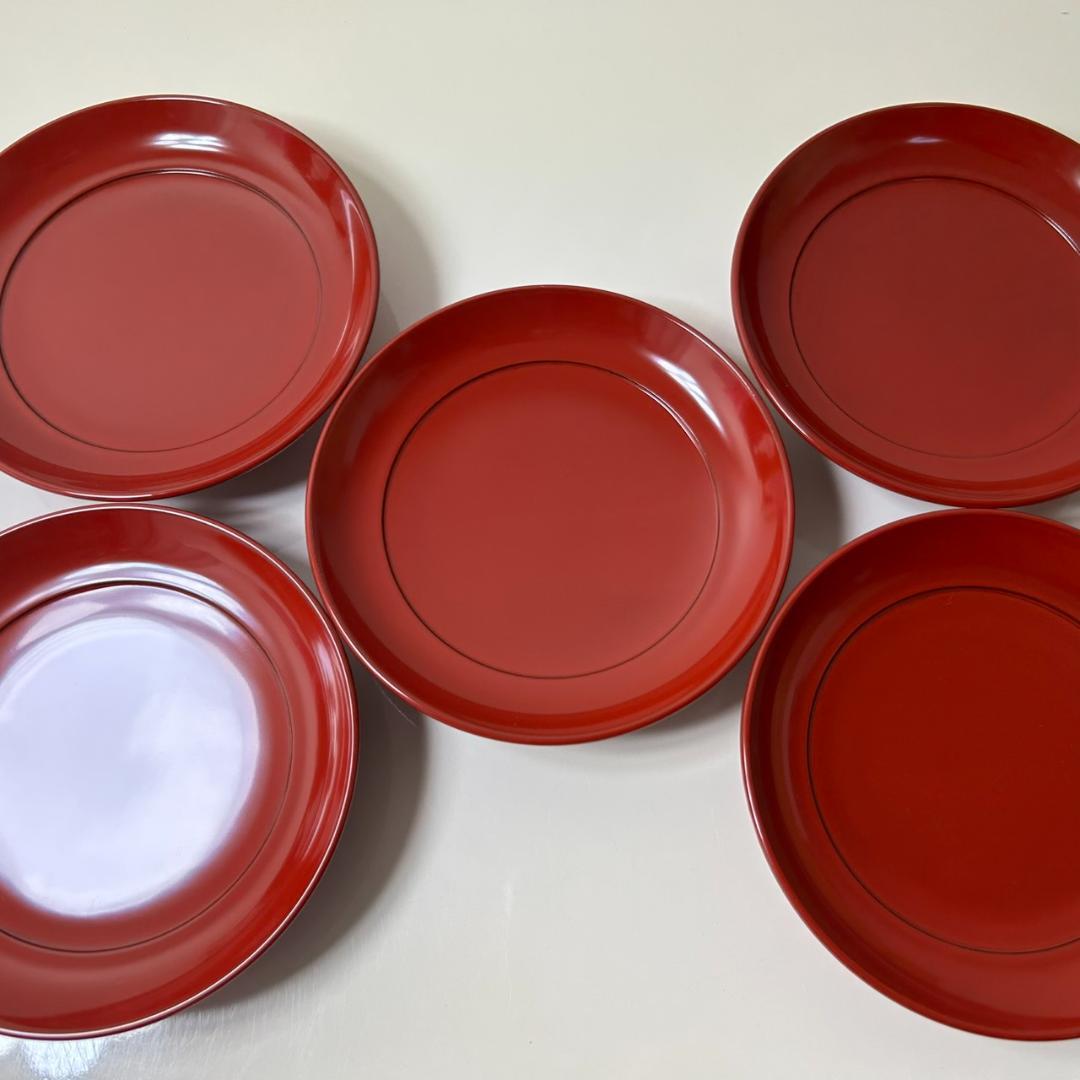 ☆越前塗 椿皿 5客セット 光琳堂 漆器 木箱付き - メルカリ