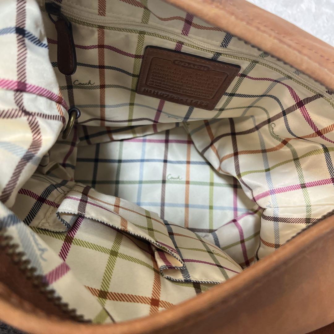 希少 COACH コーチ ブリーカー レザー ダッフルサック ショルダーバッグ