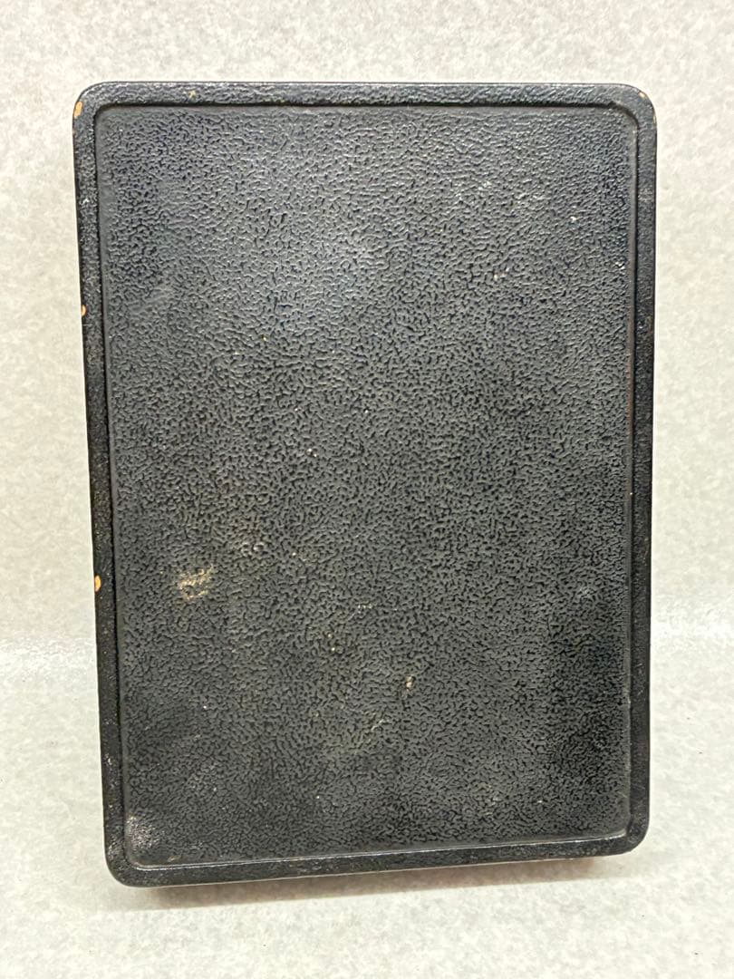 時代物 書道具 硯箱 作家物 扇面 彫金 象嵌 花文網代編 小物入 明治大正時代