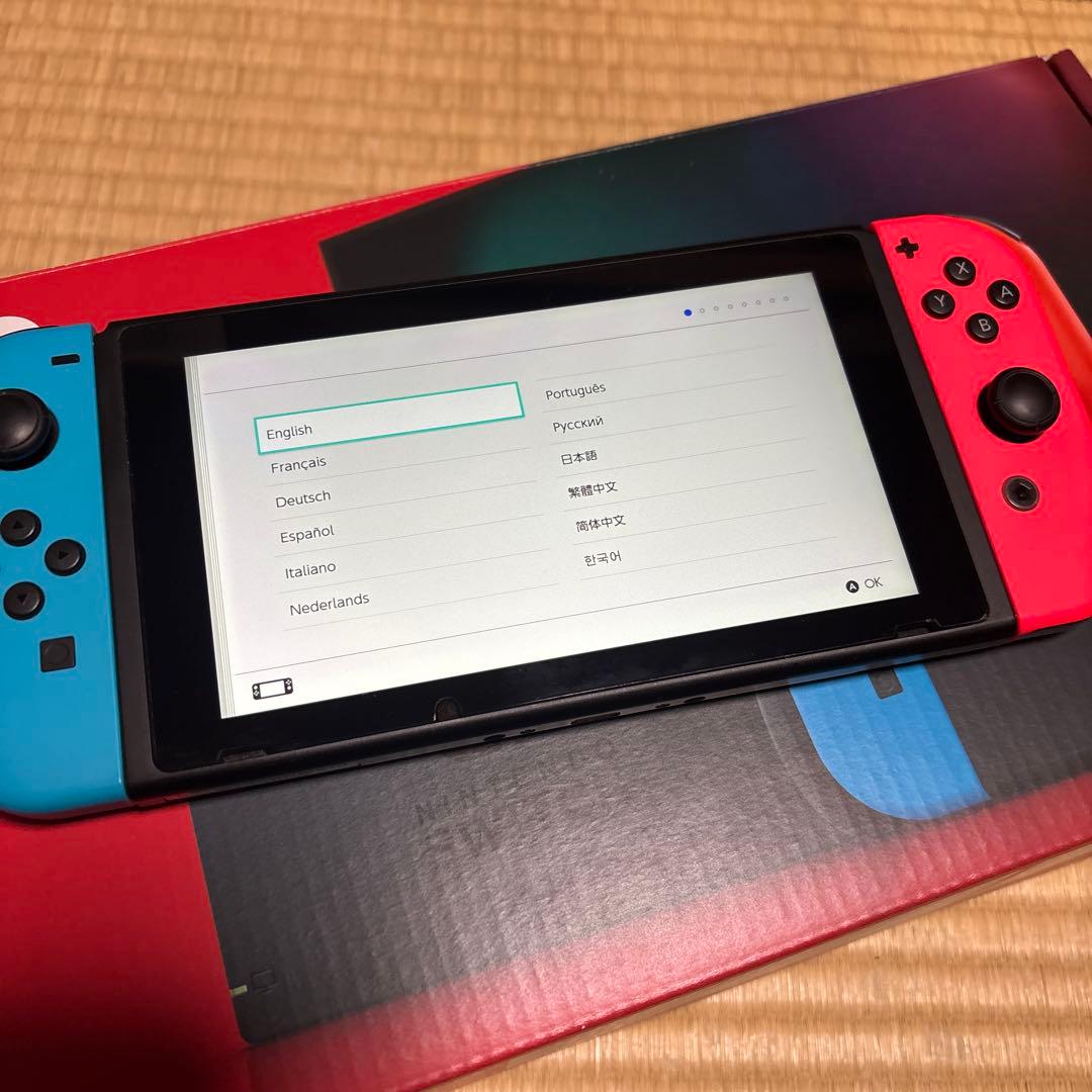 k*4様 Nintendo Switch ネオンブルー/ネオンレッド 本体　訳あ