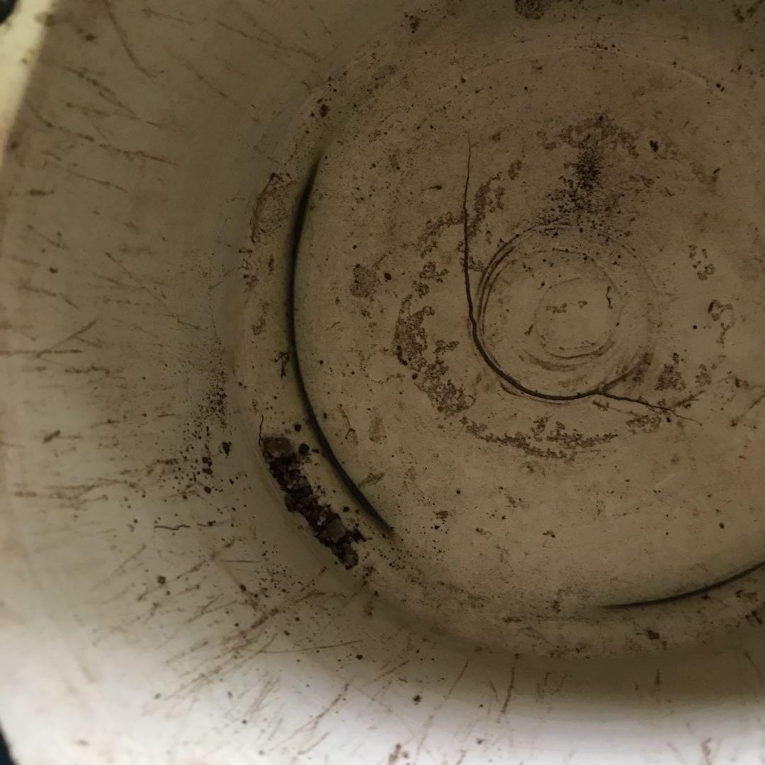 火鉢 在銘織部菊抜き火鉢時代アンティーク大正昭和レトロ古民具鉢