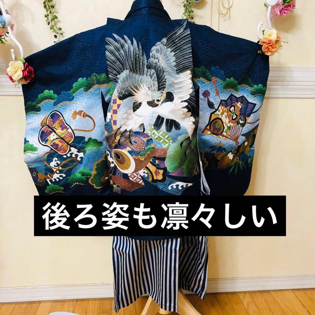七五三五歳‼️完全️フルセット❤️日本男鷹凛々しい‼️お家からは揃えるなし
