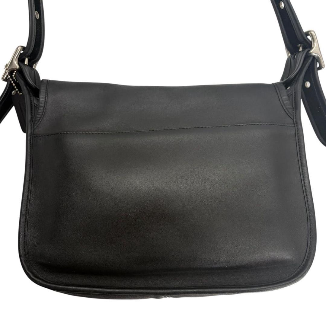 オールド コーチ レザー ショルダーバッグ 9951 ブラック 黒 ヴィンテージ