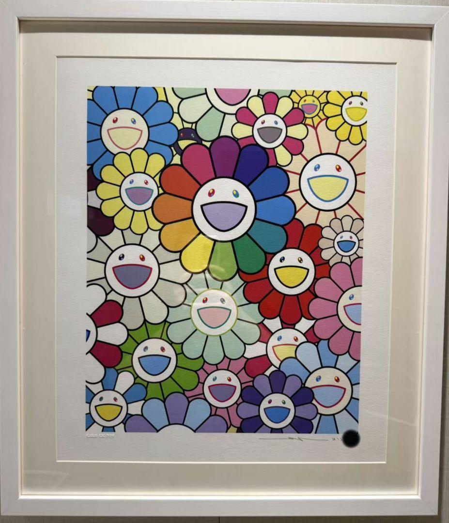 村上隆 新作お花 版画 花好財旺 マルチカラー 限定ED100