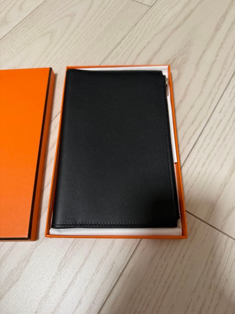 【新品同様】エルメス　ノートパッド《EAジップ》PM 黒