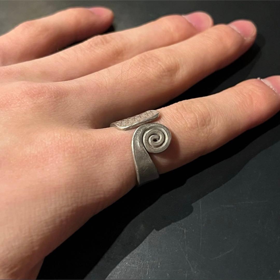 SILVER925 NATIVE SWIRL RING/シルバー/リング