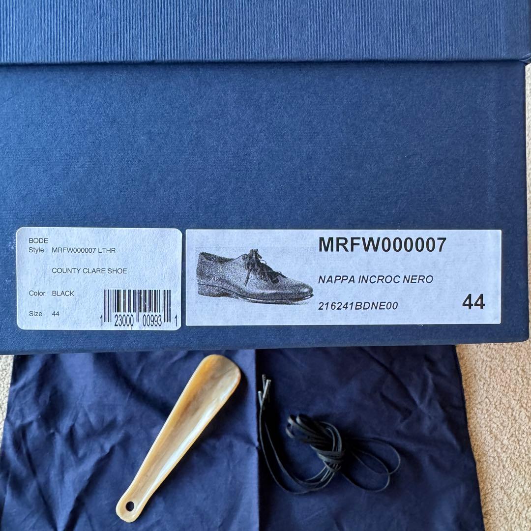 BODE County Clare Shoes Black ギリーシューズ 44