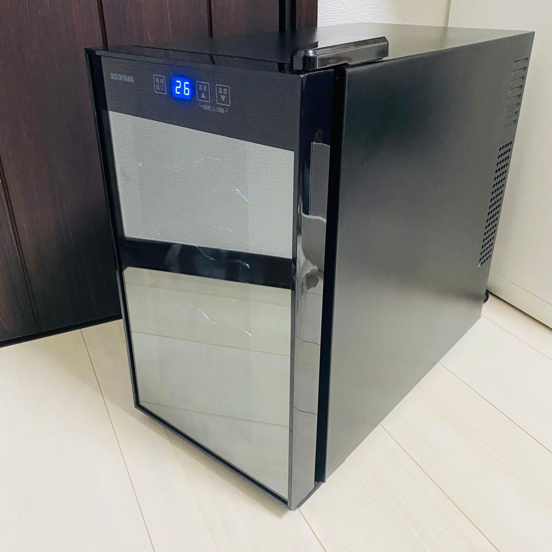 アイリスオーヤマ IRIS ワインセラー 2023年製 IRIS OHYAMA（アイリスオーヤマ） ワインセラー 12本 ペルチェ式 家庭