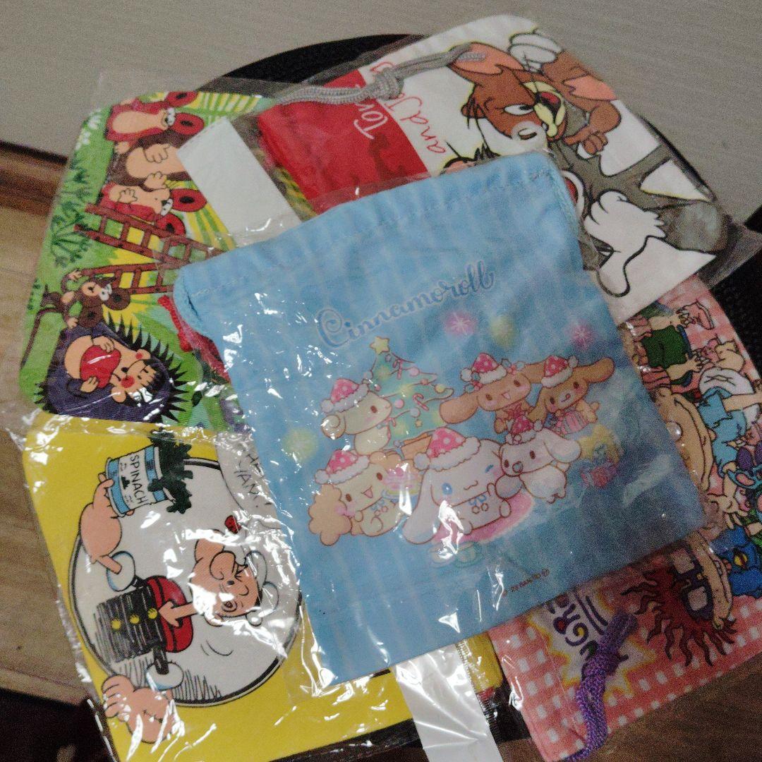 hello Kitty vintageキャラクタータオル・ハンカチ 6点セット