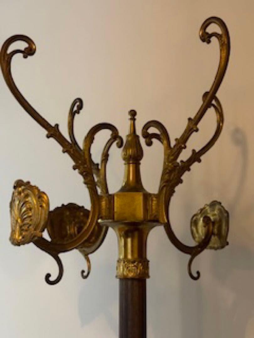 ️⃣プロフ必読*️⃣難あり❣️アンティーク 真鍮コートスタンド