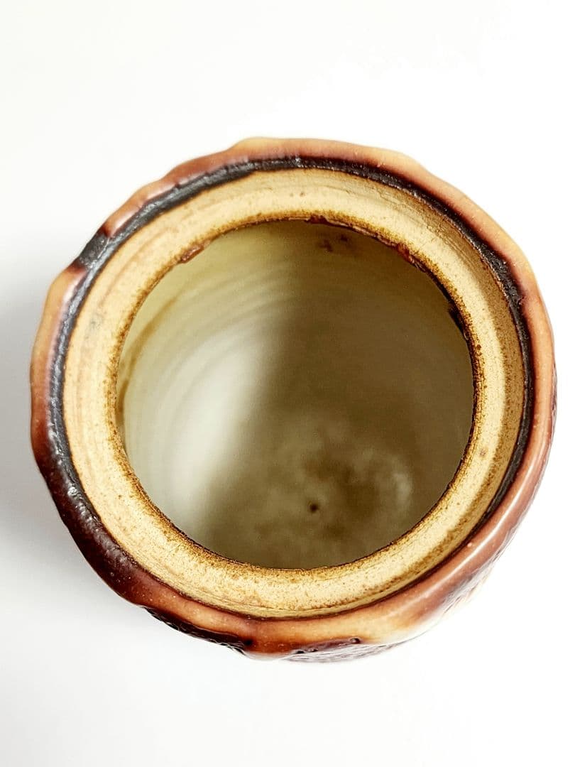 小林武春　赤志野 香炉　共箱/陶歴