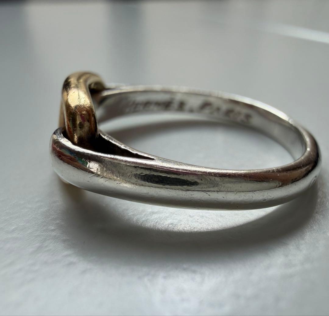 エルメス シェーヌダンクル リング 53 SV×YG 正規品