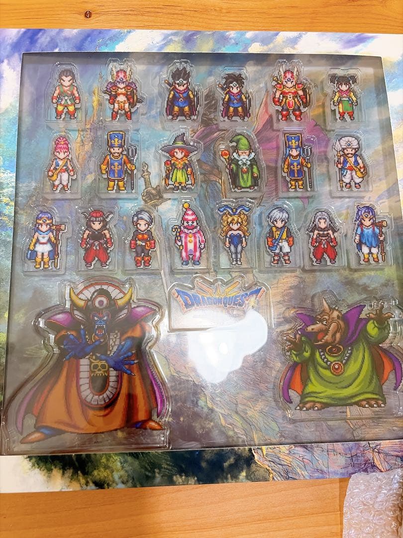 ドラゴンクエストⅠ Ⅱ Ⅲ アクリルブロック&ロトの剣&盾 ピンズ 未