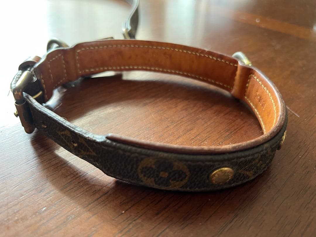 ルイヴィトン ドックカラー リーシュ セット 中型犬 首輪 リード ルイ