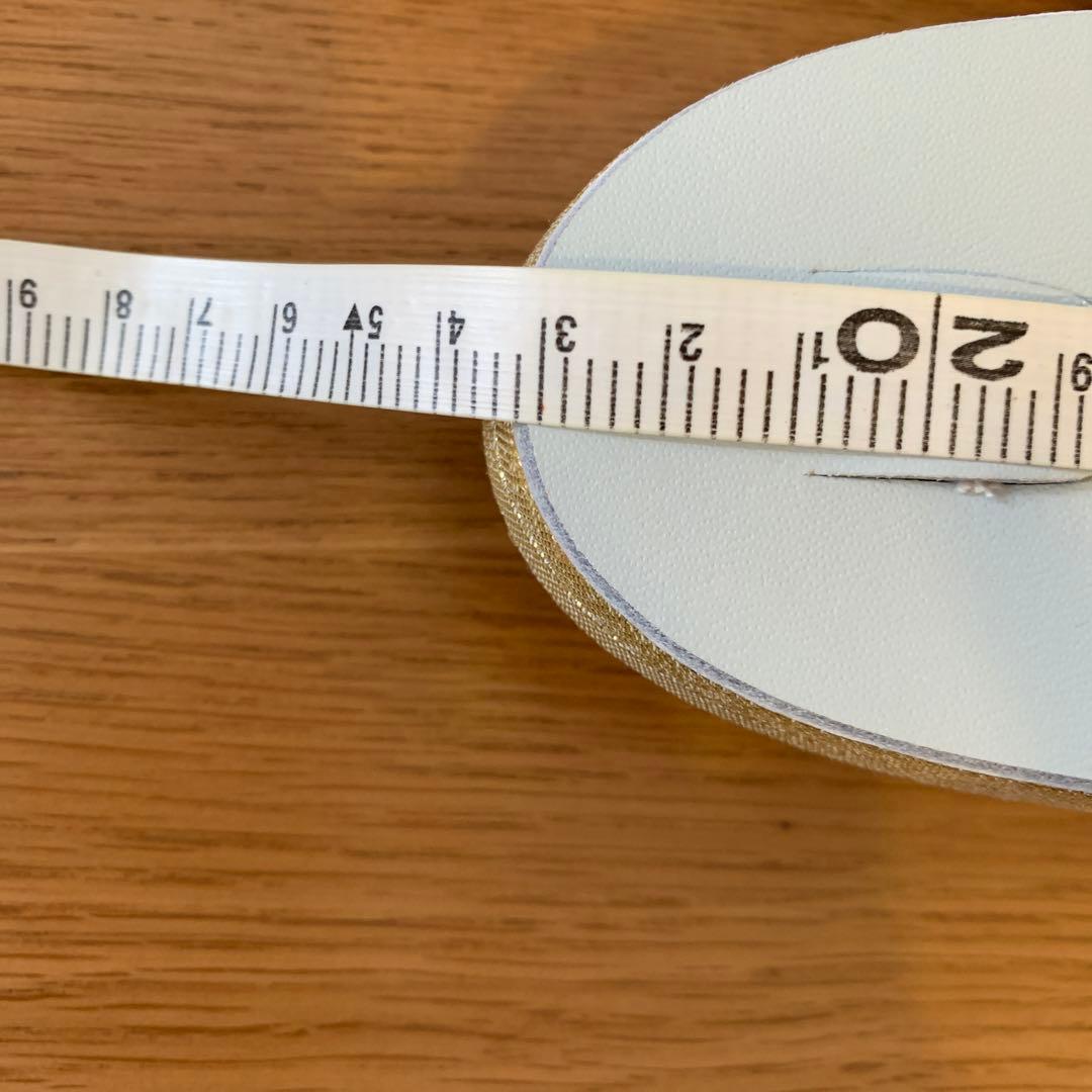 草履と和装用バッグのセット　金　ゴールド　鶴と松　新品未使用