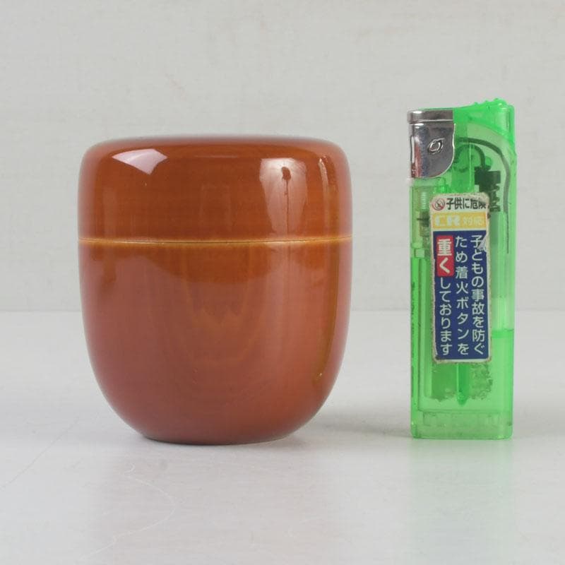 茶道具 飛騨春慶塗 中棗 箱付 V 9687