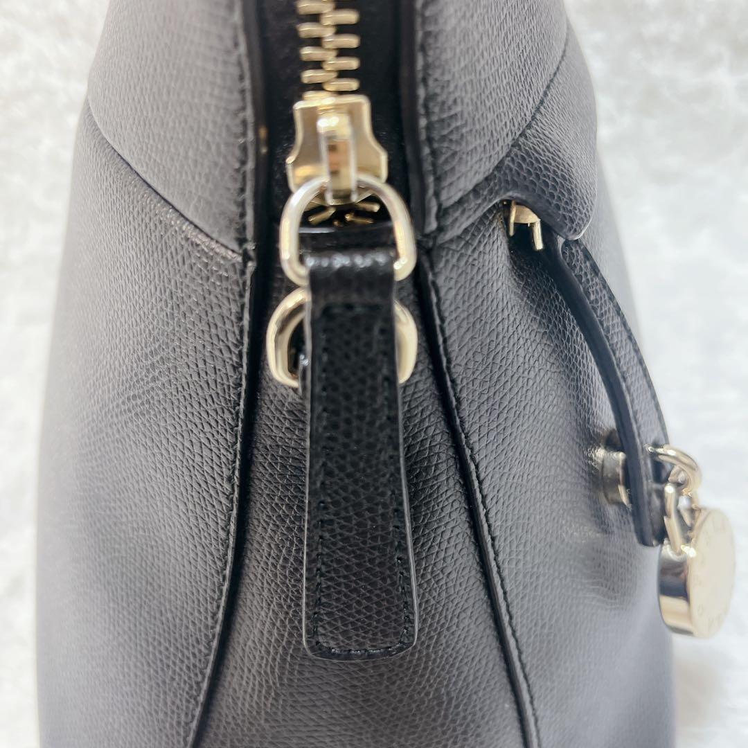 極美品✨FURLA パイパー 2way ハンドバッグ ショルダーバッグ 黒 M