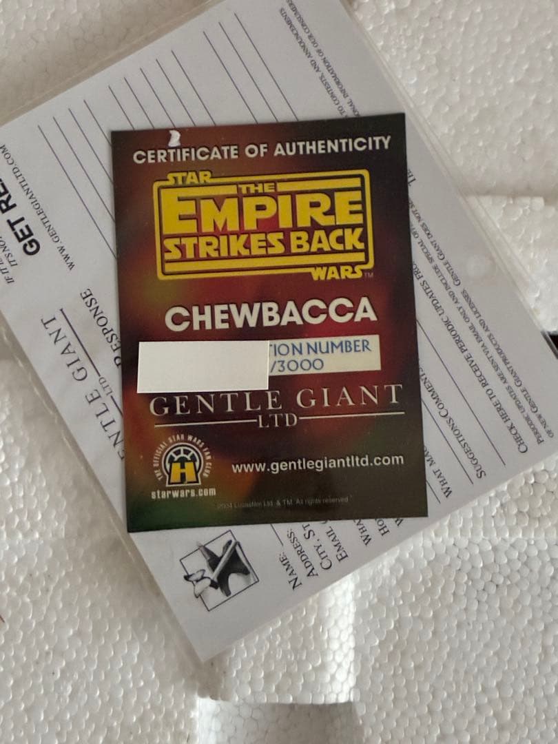 ジェントルジャイアント社スターウォーズEP5帝国の逆襲　チューバッカ・Cー3PO