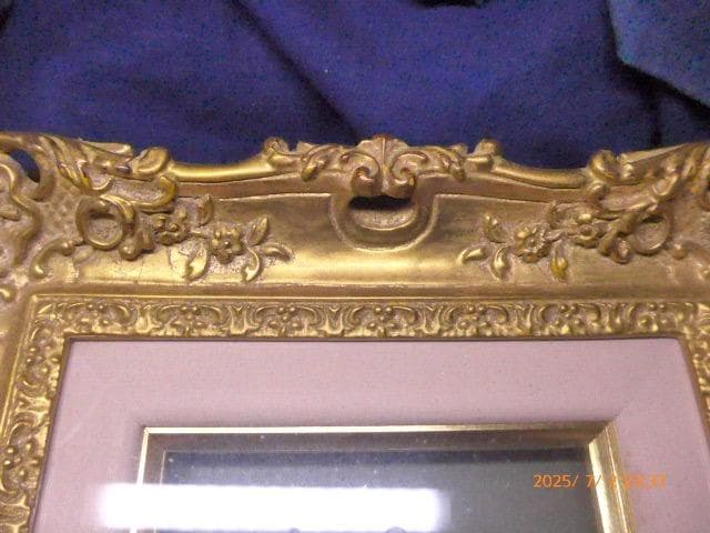 美品　素晴らしいモールドのゴールドフレーム 油彩画SM用