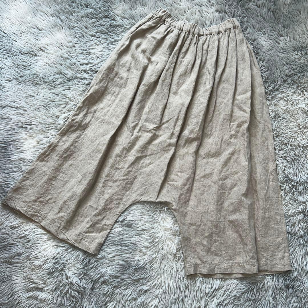 【美品】ICHI Antiqtuites 琴平炊きリネンサルエルパンツ