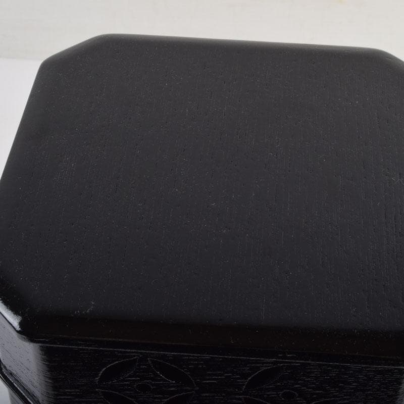 茶道具　漆塗　七宝透かし　縁高重　五段重　箱付　N　9148