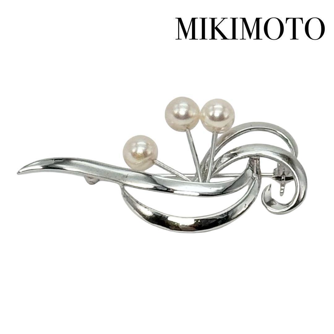 MIKIMOTO ミキモト 6mmパール 本真珠 SV925 銀 ピンブローチ