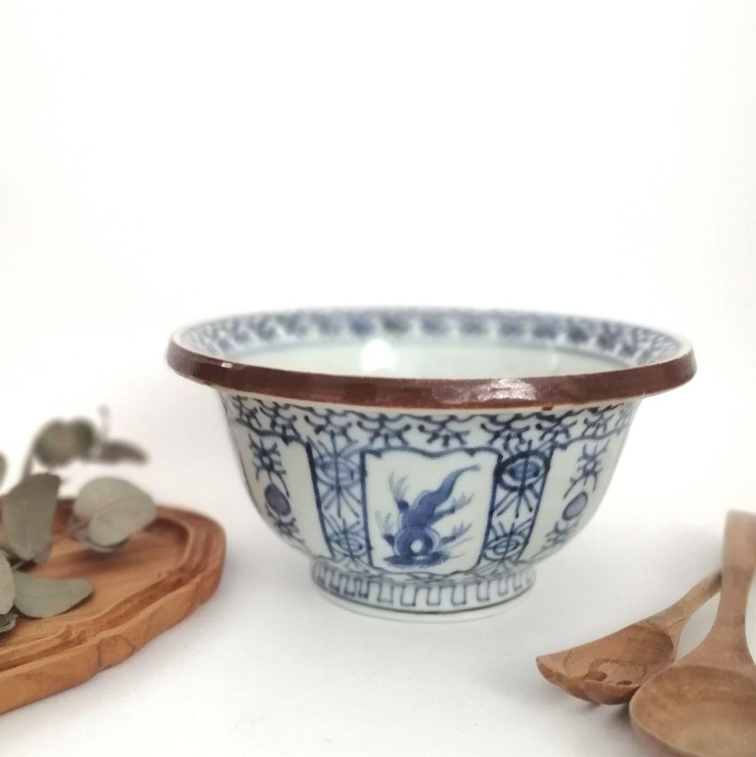 古伊万里 染付 洋犬図 鉢 - メルカリ