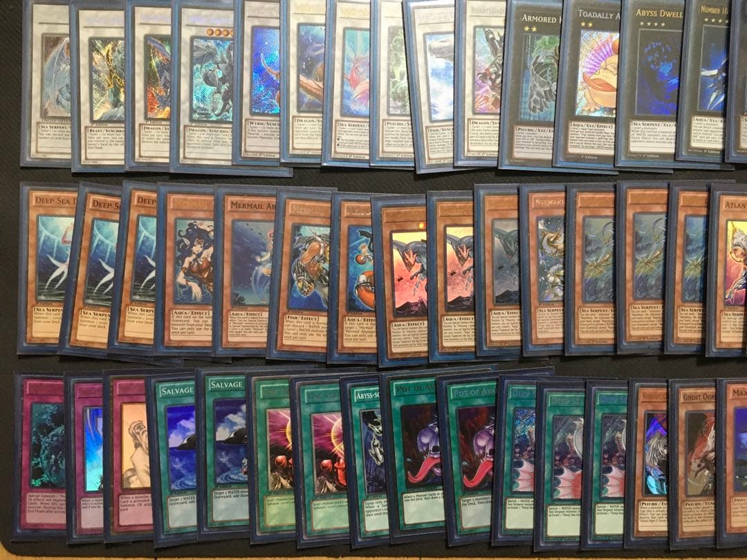 遊戯王　海皇水精鱗デッキ　エクストラデッキ込み　英語のみ　高レアリティ