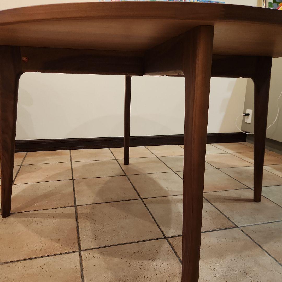 マルニ木工★円形木製ダイニングテーブル ダークブラウン