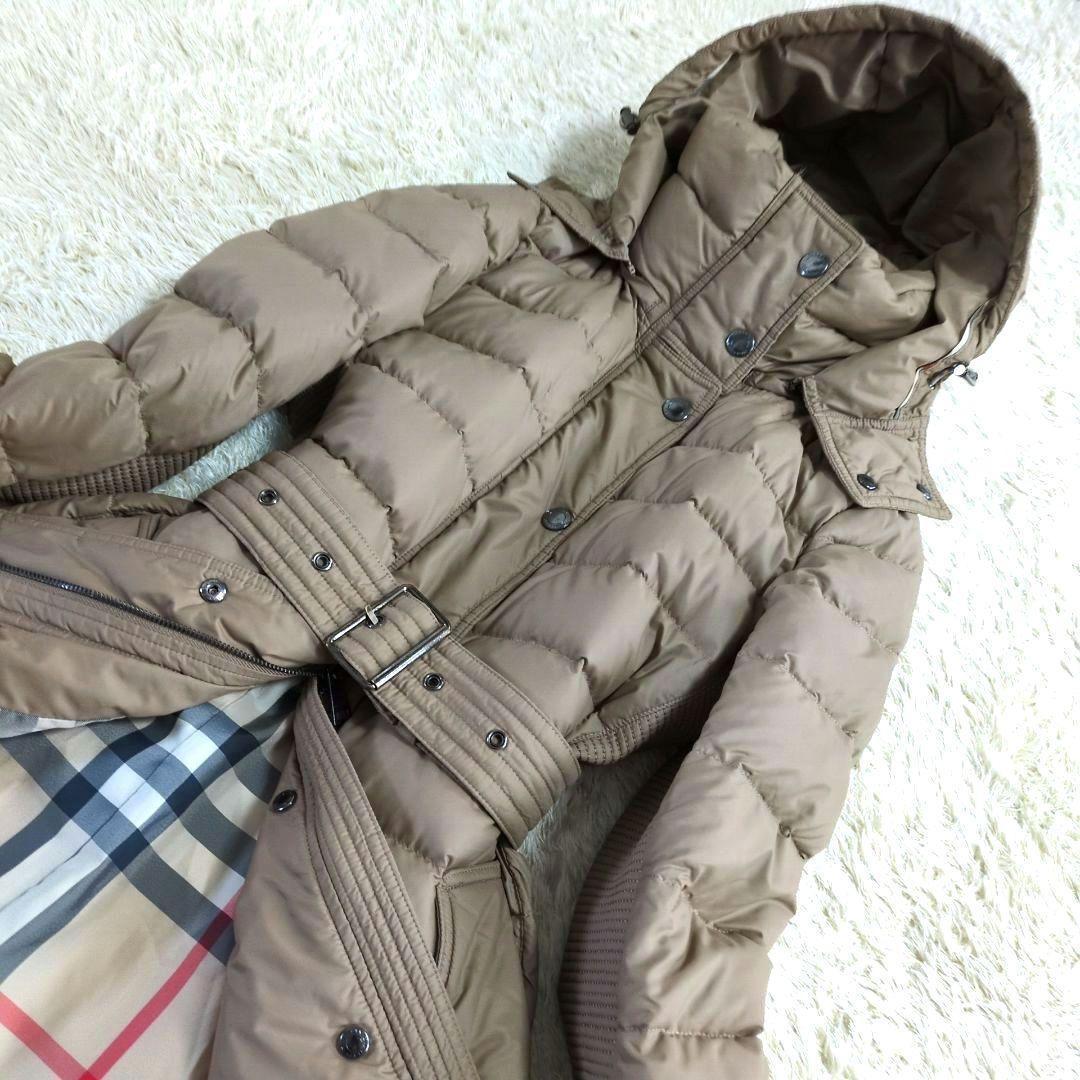 極美品✨️バーバリーロンドン 超ロングベルテッドダウン メガチェック