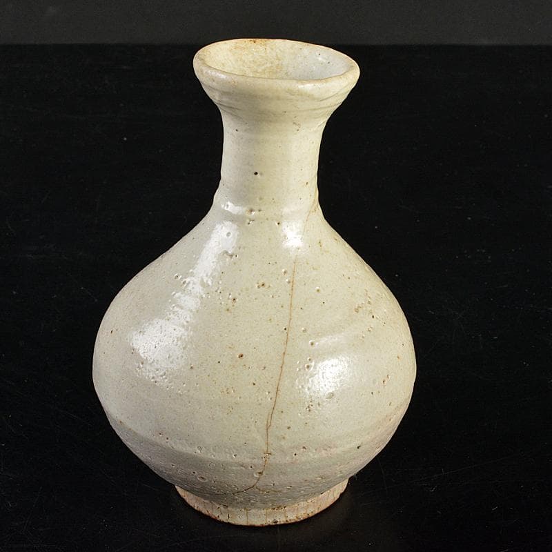 朝鮮美術　李朝　高麗白磁　徳利　時代箱付　M　R7461