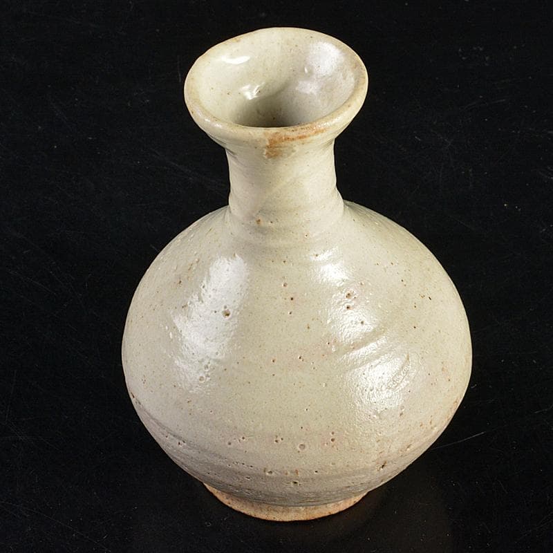 朝鮮美術　李朝　高麗白磁　徳利　時代箱付　M　R7461