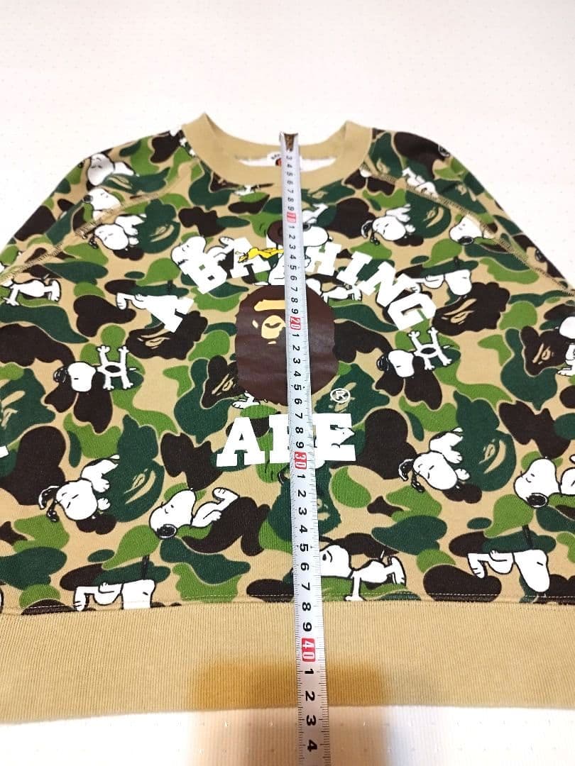 アベイシングエイプ　スヌーピー　迷彩柄　トレーナー　110 ABC CAMO