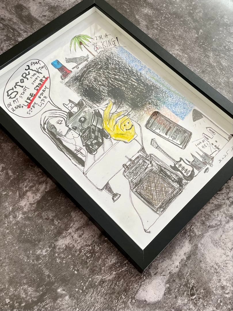 原画/抽象画/ポップアート/現代アート/ストリートアート STORY インテリア