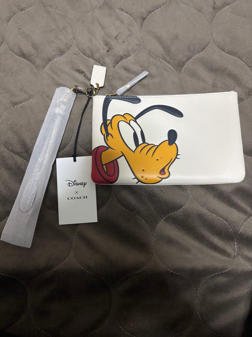 COACH ディズニー プルート ポーチ DISNEY X COACH】エッセンシャル スモール リストレット / プルート