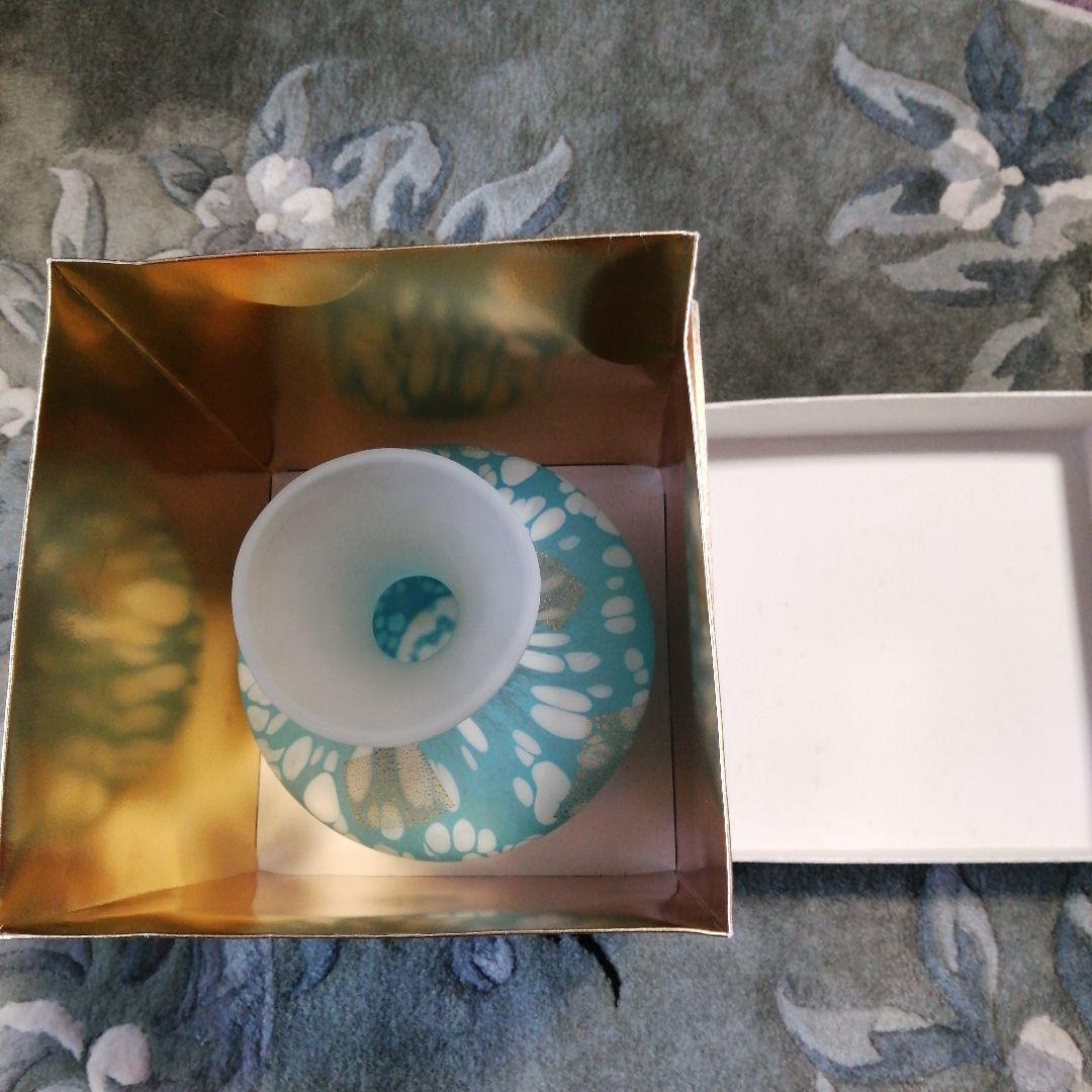 ◇未使用 1970年代 岩田工芸硝子！ガラス工芸家 岩田久利 花瓶 縦20cm