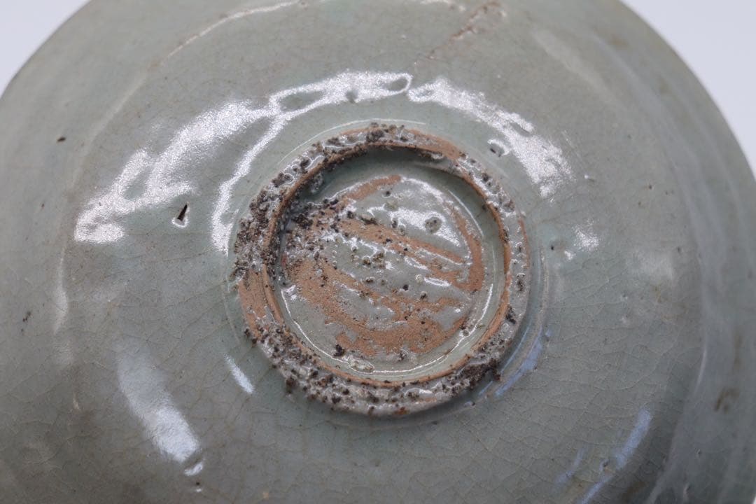 高麗青磁 印花盤 13世紀 アンティーク 送料込み1225