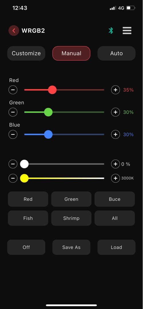 Chihiros WRGB2 30cm .スマホ操作・タイマー機能付き