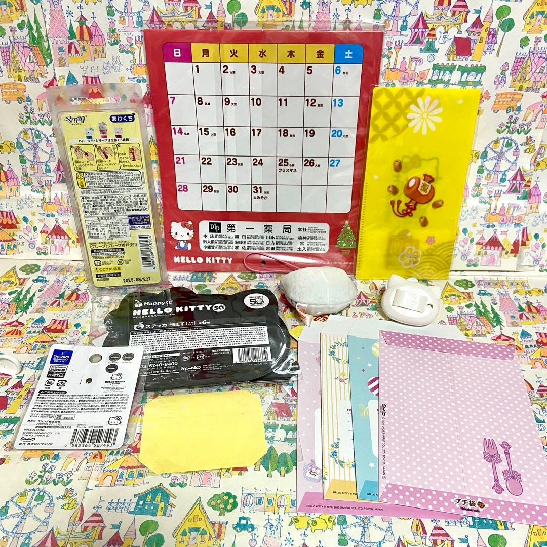 サンリオ ハローキティ まとめ売り スクールバッグ マスコット 文房具他