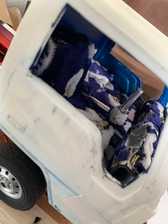 制作中ムネトラ 角目キャンター デコトラ ラジコン 即購入ダメ 1/14 2トン