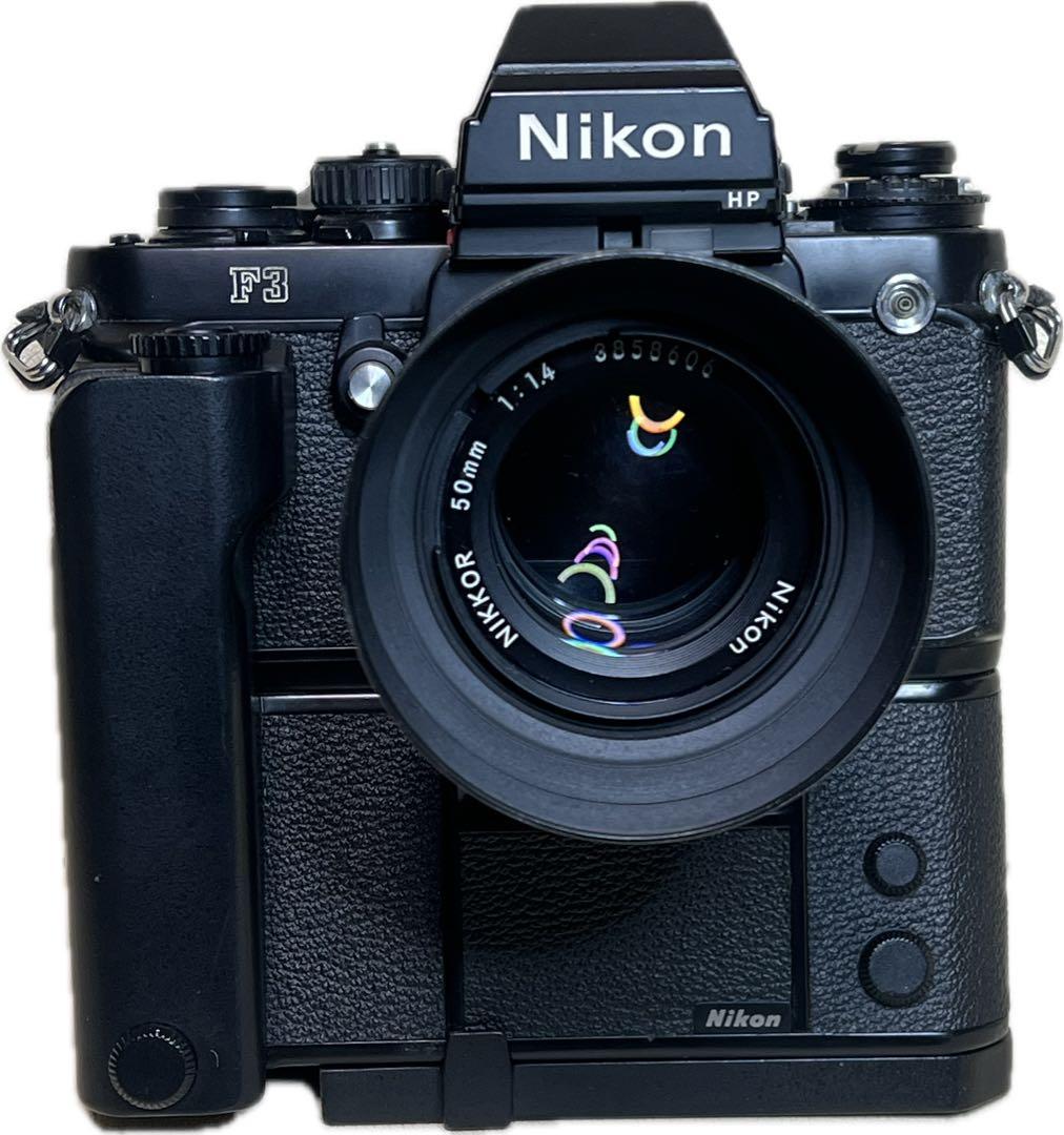 フィルムカメラ Nikon F3HP+MD-4+NIKKOR 50mm 1:1.4 フィルムカメラ Nikon F3HP+MD-4+NIKKOR 50mm 1:1.4 フィルムカメラ