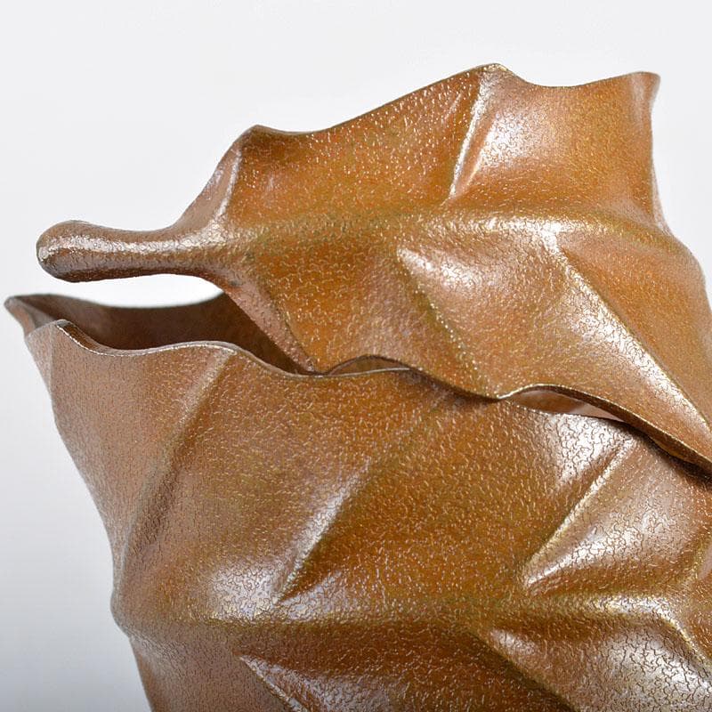 茶道具　十一代　中川浄益作　一葉蓋置　共箱　F　R4413