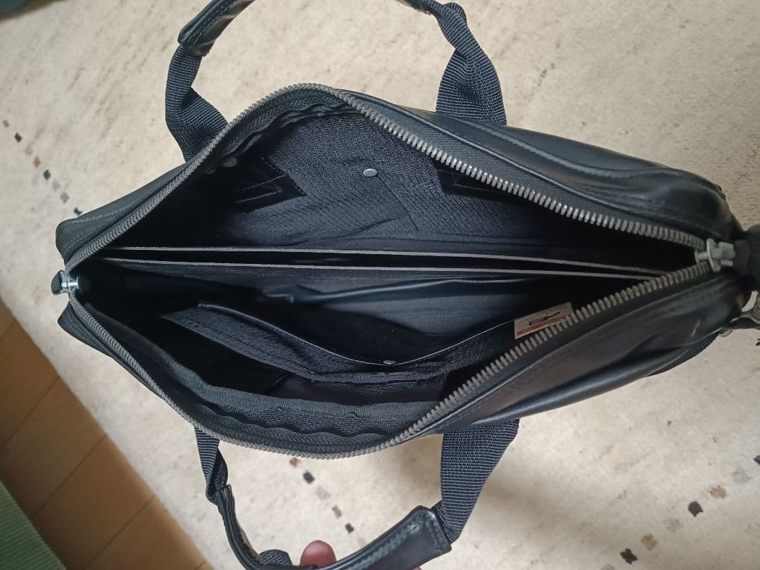 ラゲッジレーベル　2WAYビジネスバック　青バッテン　ネイビー