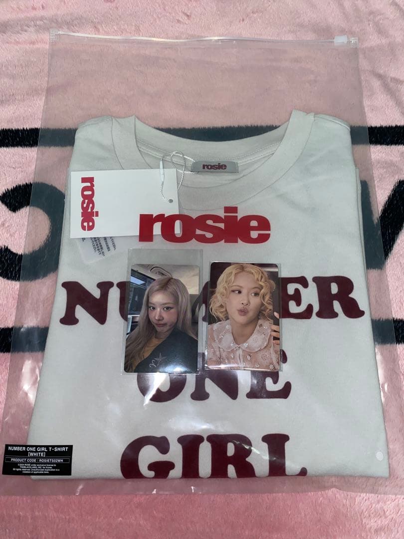 ROSE ROSIE NUMBER ONE GIRL Tシャツ 特典トレカ付き BLACKPINK - ROSÉ