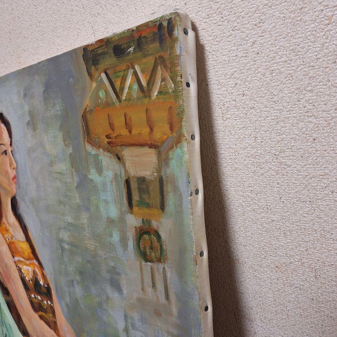 ☆人物画☆　油絵　アンティーク　レトロ