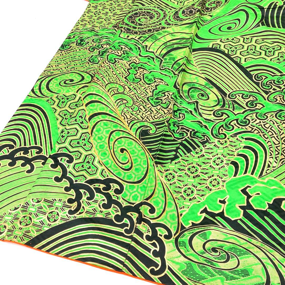 TAMA屋】全て正絹全て振袖 全て刺繍入り 荒波 まとめ売り3点 TM1997